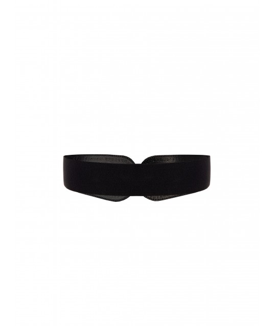 Rinascimento Faux Leather Bustier Belt with Elastic and Studs