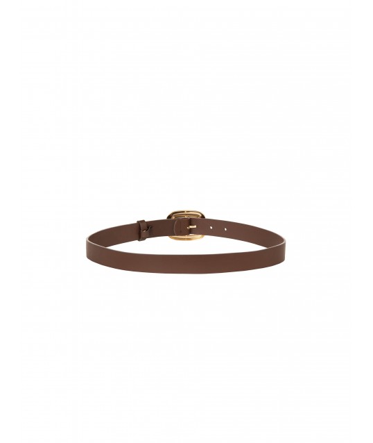 Cintura Sottile In Similpelle Liscia Con Logo Rr Rinascimento