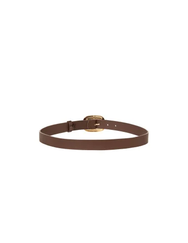 Fine ceinture en similicuir lisse avec logo RR Rinascimento