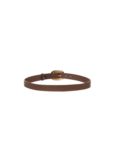 Slim Belt in Smooth Faux Leather with RR Rinascimento Logo - Vestit...