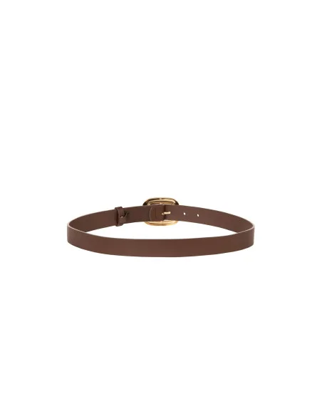 Fine ceinture en similicuir lisse avec logo RR Rinascimento