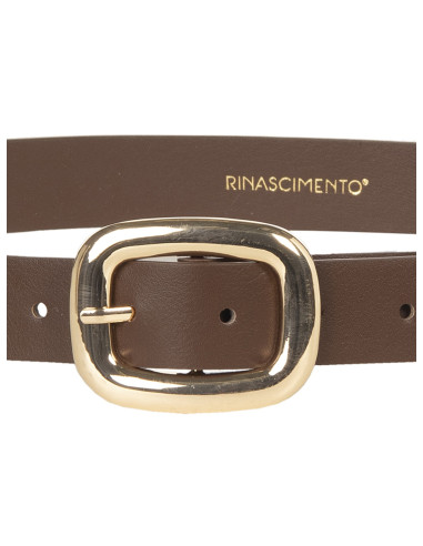 Ceinture fine en simili-cuir lisse avec logo RR Rinascimento - Vest...