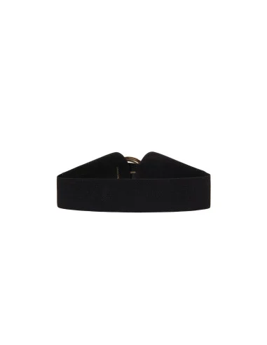 Ceinture bustier en similicuir motif léopard avec élastique Rinascimento
