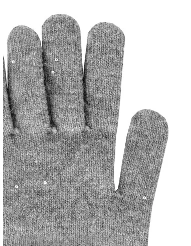 Guanti In Misto Viscosa E Lana Con Micro Paillettes Rinascimento