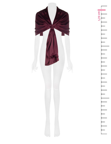 Rinascimento Satin Shawl - Vestiti Firmati Life Smiles