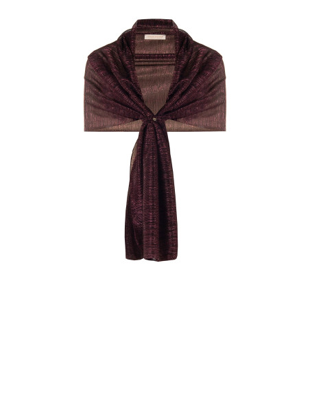 Pleated Georgette Shawl with Lurex – Rinascimento - Vestiti Firmati...