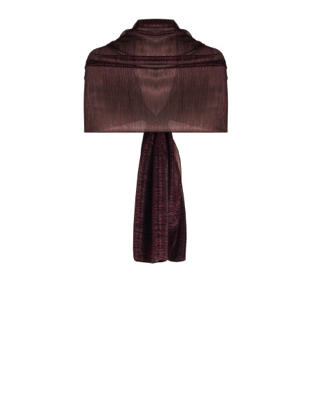 Pleated Georgette Shawl with Lurex – Rinascimento - Vestiti Firmati...