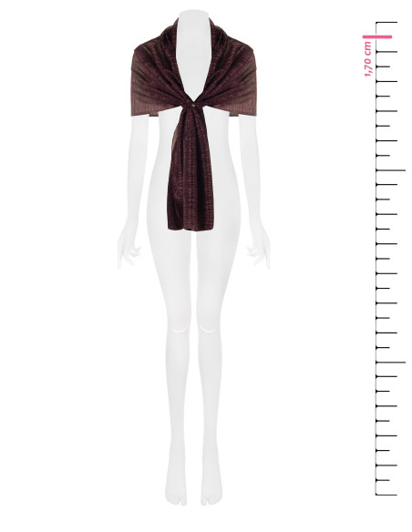Pleated Georgette Shawl with Lurex – Rinascimento - Vestiti Firmati...