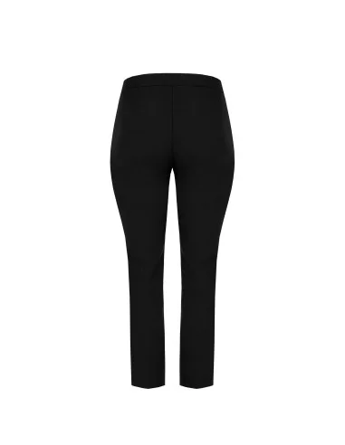 Pantaloni Curvy Dritti In Scuba Crepe Con Elastico Dietro Rinascimento Curvy