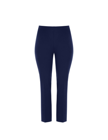 Pantaloni Curvy Dritti In Scuba Crepe Con Elastico Dietro Rinascimento Curvy