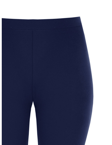Pantalon droit pour femmes rondes en crêpe scuba avec élastique à l...