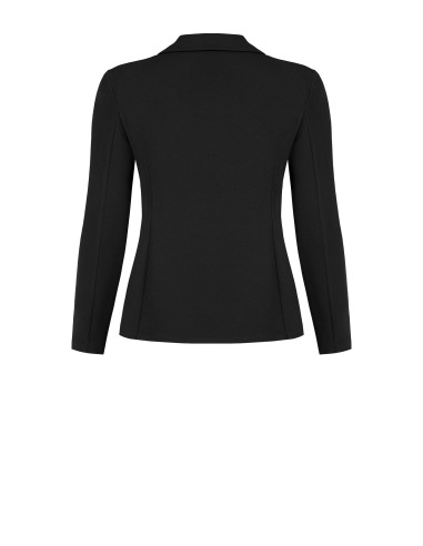 Giacca Blazer Curvy Sfiancata In Scuba Crepe Con Bottoni Coordinati Rinascimento Curvy