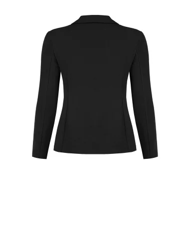 Giacca Blazer Curvy Sfiancata In Scuba Crepe Con Bottoni Coordinati Rinascimento Curvy