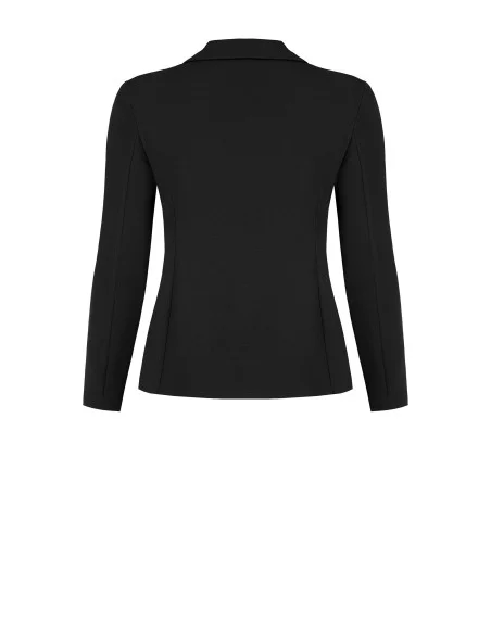 Giacca Blazer Curvy Sfiancata In Scuba Crepe Con Bottoni Coordinati Rinascimento Curvy
