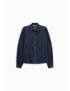 Shirt with a classic collar and loose-fitting long sleeves, please 2