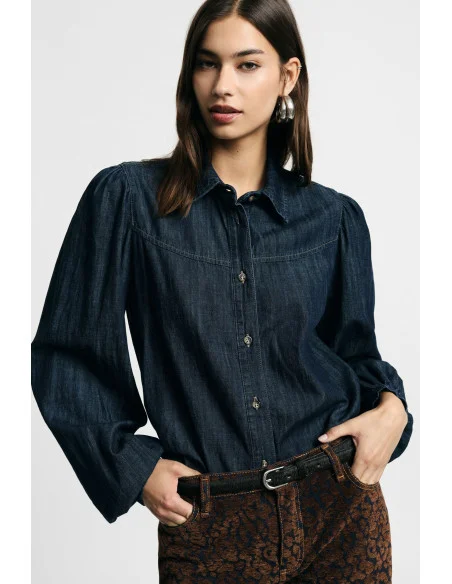 Shirt Con Collo Classico E Maniche Lunghe Ampie Please