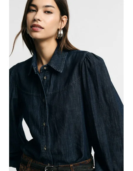 Shirt Con Collo Classico E Maniche Lunghe Ampie Please