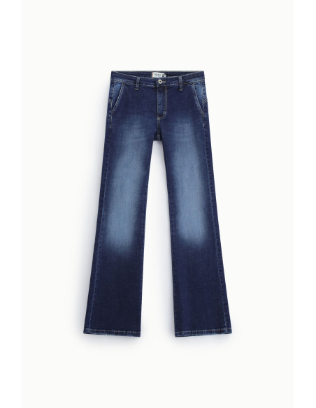 Jeans évasés avec bas large et coutures apparentes, s'il vous plaît