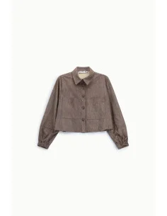 Veste-chemise courte avec poches avant Please 2