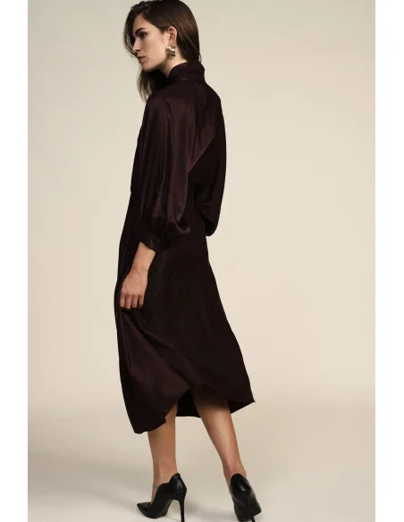 Dixie Midi Dress with Long Sleeves and Bow