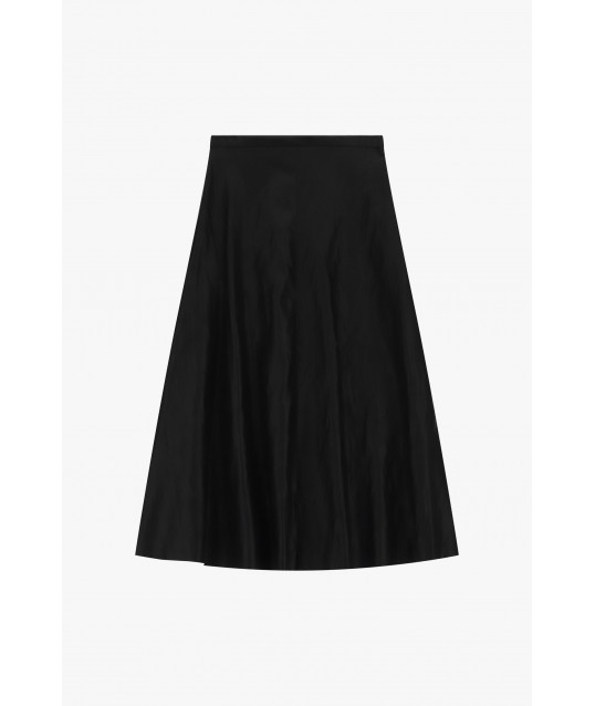 Dixie Mid-Length Flared Skirt with Straight Waist