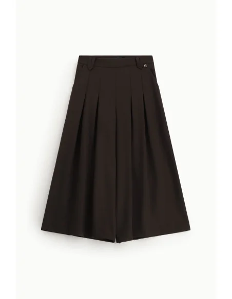 Pantaloni Palazzo Ampi Con Pieghe Frontali Dixie