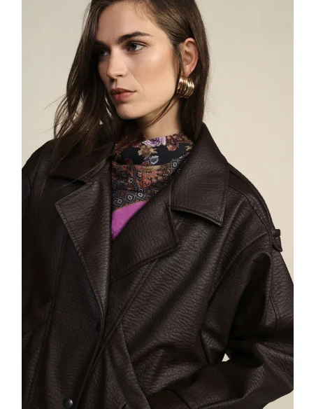 Cappotto Corto Con Maxi Revers E Tasche Frontali Dixie