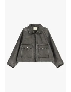 Veste courte de style Dixie avec poches plaquées