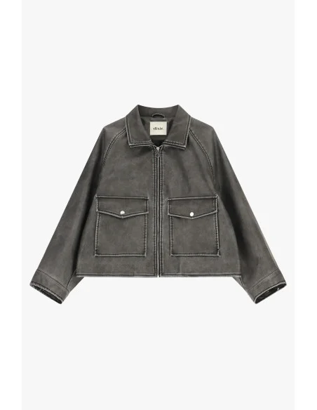 Veste courte de style Dixie avec poches plaquées