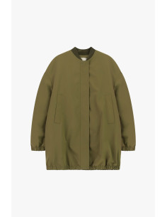 Bomber Con Chiusura Nascosta E Bordo Elasticizzato Dixie