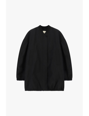 Blouson aviateur Dixie à fermeture dissimulée et bord élastiqué