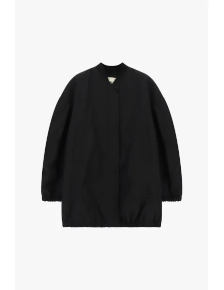 Blouson aviateur Dixie à fermeture dissimulée et bord élastiqué