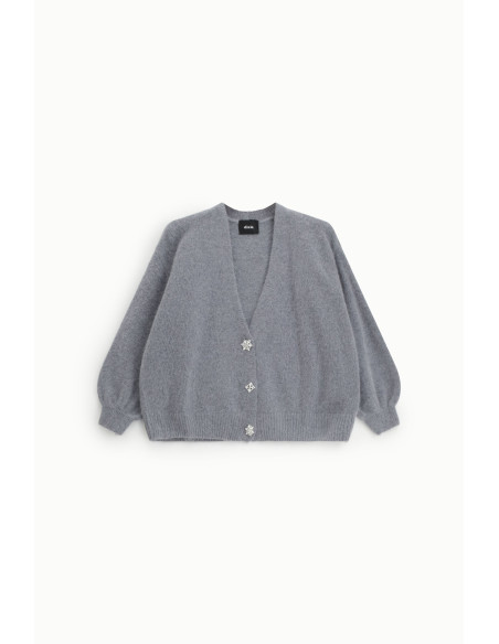Cardigan Con Bottoni Gioiello E Maniche Ampie Dixie