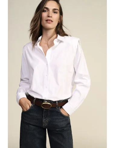 Camicia Classica Con Spalle Strutturate E Polsini Dixie