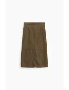 Midi Pencil Skirt with Visible Seams Dixie 2