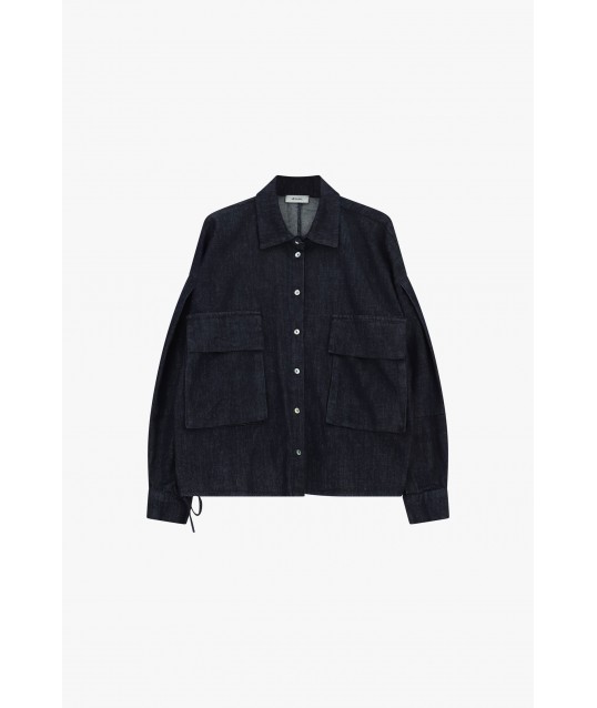 Chemise Dixie à poches plaquées et coupe droite