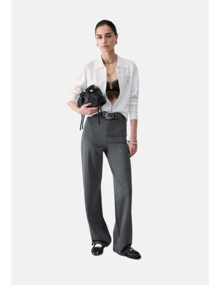 Pantalon coupe regular en jersey Milano Liu Jo