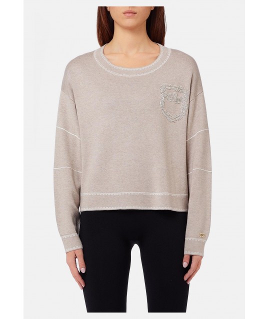 Maglia Con Impunture Liu Jo