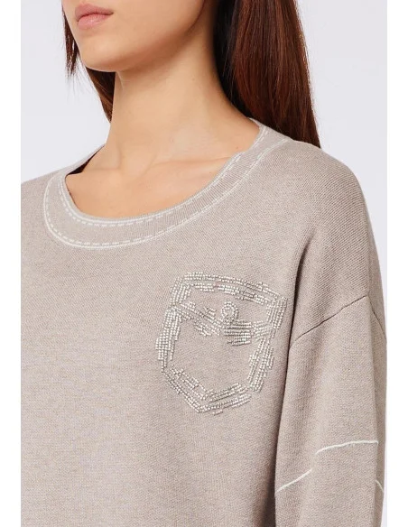 Maglia Con Impunture Liu Jo