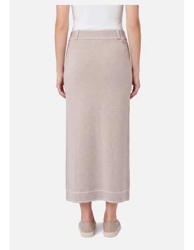 Jupe midi en mélange de soie Liu Jo