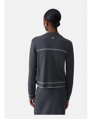 Beaded Knit Jacket Liu Jo