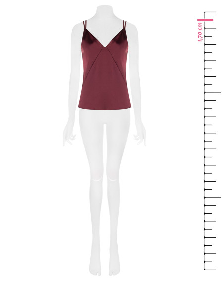 Top In Raso Con Doppie Spalline E Targhetta Logo Rr Dietro Rinascimento