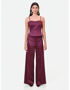 Crop Top Bustier In Raso Jacquard Rinascimento 2