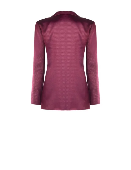 Veste blazer cintrée en satin jacquard « Rinascimento »