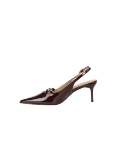Slingback A Punta In Vernice Lucida Con Cinturini Incrociati Rinascimento 2