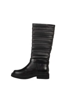 Bottes de motard en simili cuir plissées avec bride « Rinascimento » 2