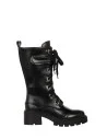Bottes chunky en simili-cuir, à lacets sur le devant, Rinascimento