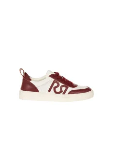 Sneaker Bicolor In Similpelle Con Logo Rr Rinascimento