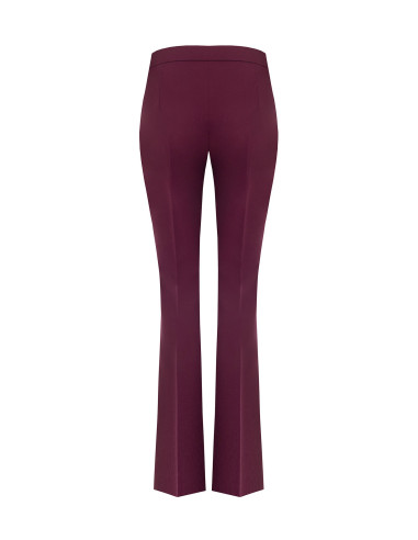 Pantaloni A Sigaretta In Tessuto Tecnico Con Zip Laterale Rinascimento
