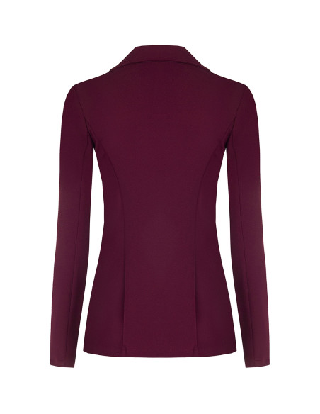 Fitted Blazer Jacket in Scuba Crepe with Matching Buttons Rinascimento